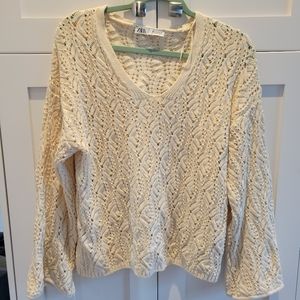 Zara crochet sweater